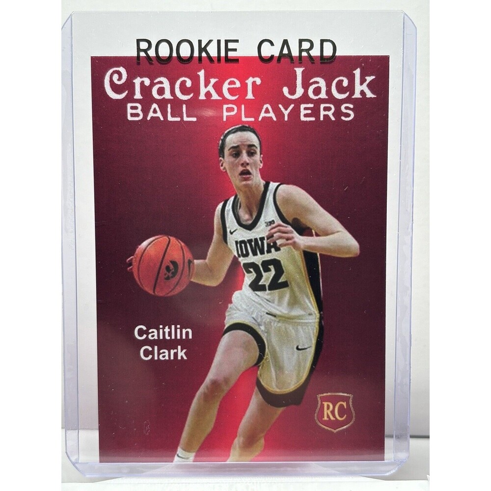 Caitlin Clark Rookie Card Cracker Jack Iowa Hawkeyes Indiana Fever WNBA …